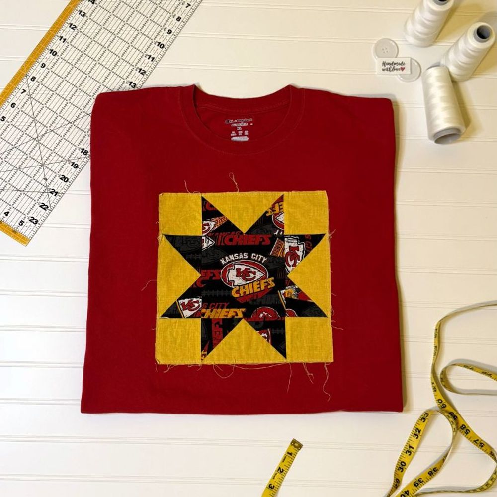 Kansas City Chiefs Sawtooth Star Quiltee Red