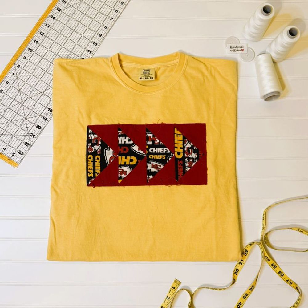 Kansas City Chiefs Flying Geese Quiltee Yellow